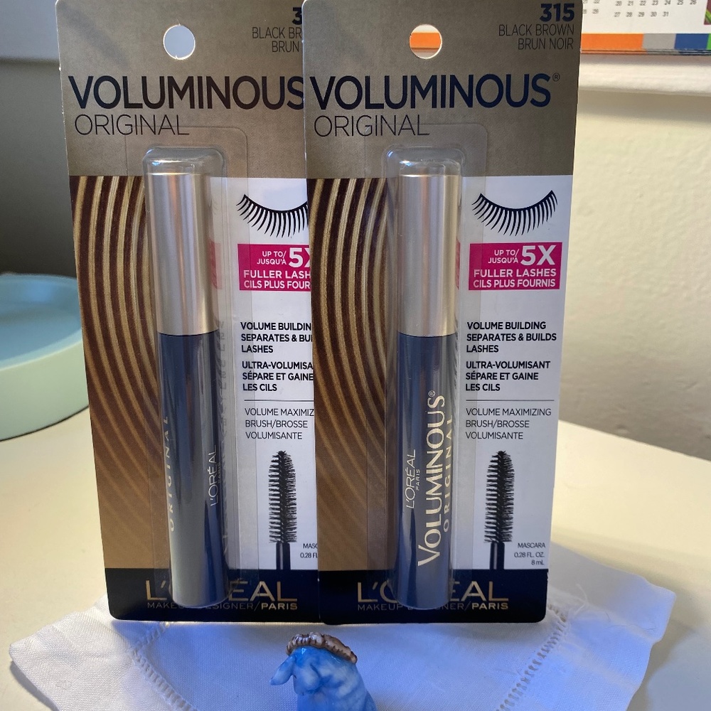 L'OREAL VOLUMINOUS Original Mascara  315 Black/Brown   Set of Two